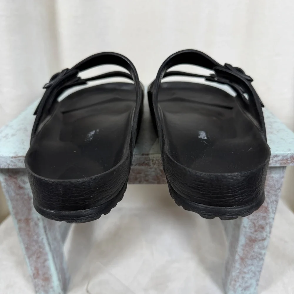 Birkenstock Arizona EVA Sandals Mens 11 Black Waterproof Double Strap Slides